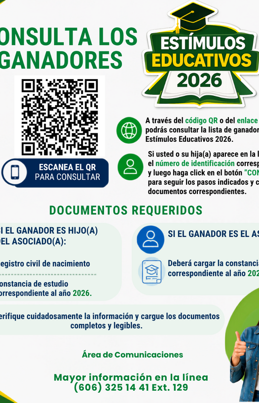 GANADORES ESTÍMULOS EDUCATIVOS 2026