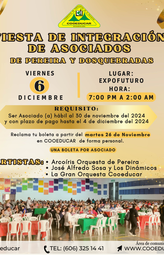 FIESTA DE INTEGRACIÓN DE ASOCIADOS PEREIRA Y DOSQUEBRADAS