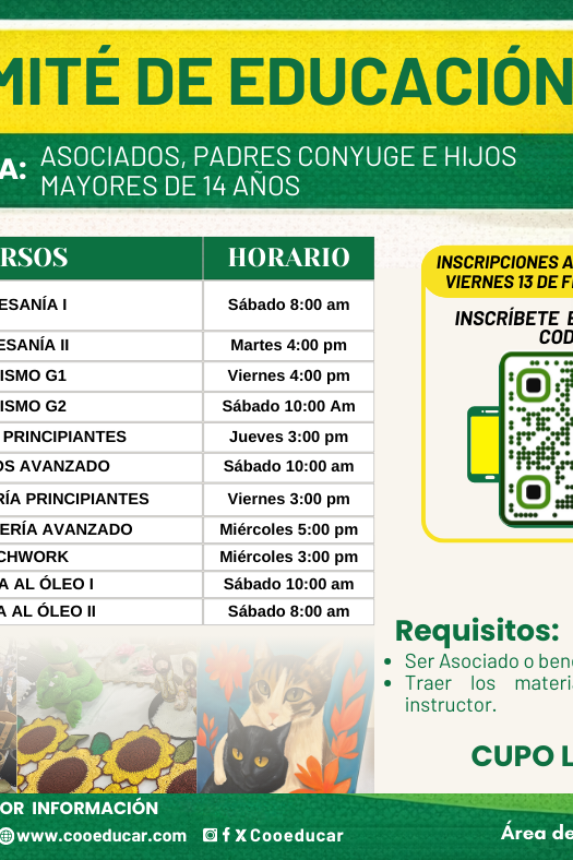 CURSOS DEL COMITÉ DE EDUCACIÓN