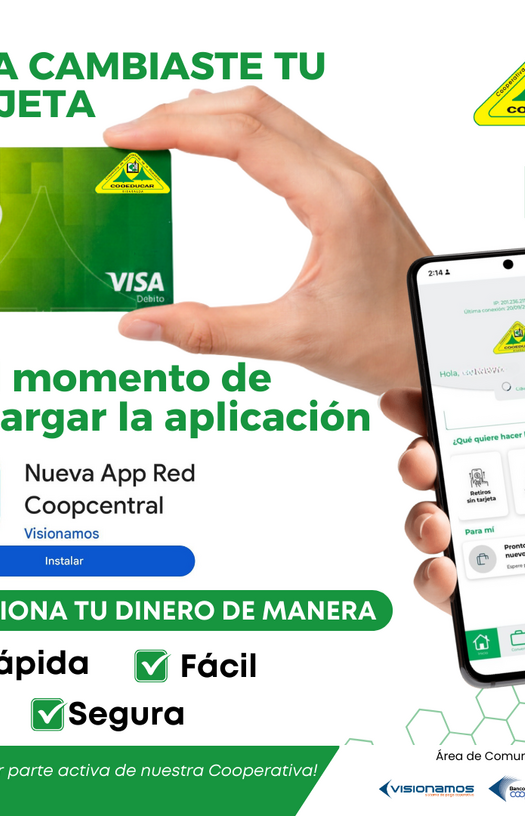 SI YA CAMBIASTE TU TARJETA, ES HORA DE DESCARGAR LA APP