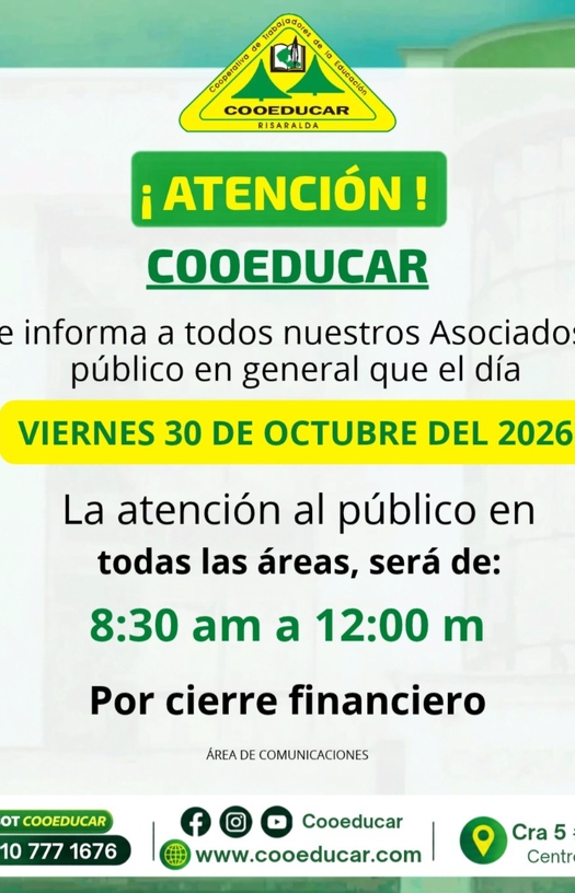 HORARIO 30 DE OCTUBRE