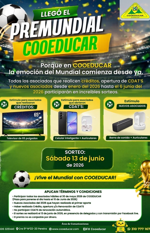 PREMUNDIAL COOEDUCAR 2026