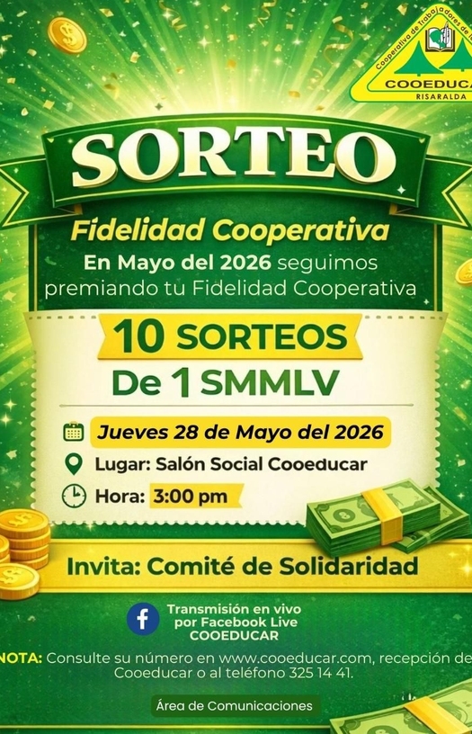 Sorteo Fidelidad Cooperativa Mayo 2026